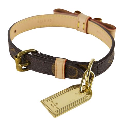 lv puppy collar|louis vuitton collar and leash.